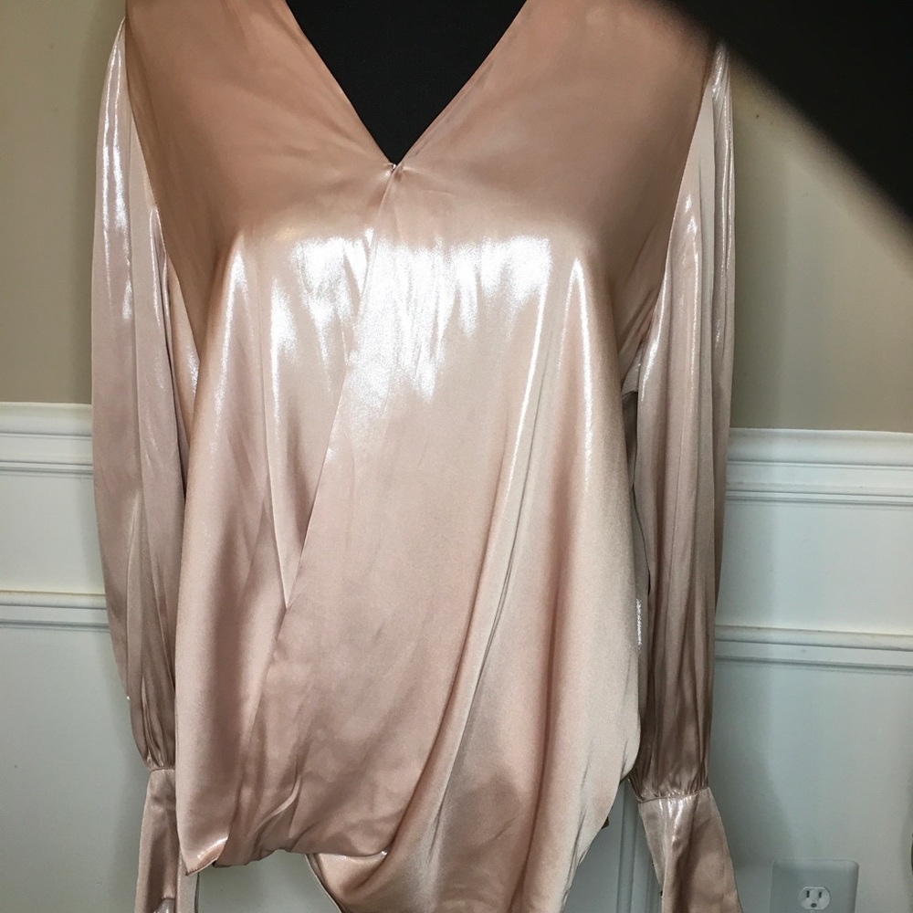 NWT Satin Lauren by Ralph Lauren dress shirt